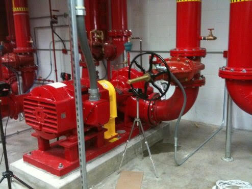 Electric and Diesel Fire Pump Photo